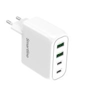Wall charger, 2xUSB-A + 2xUSB-C, PD