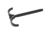 Nail clip double for plastic and protective pipes against concrete, a-collection