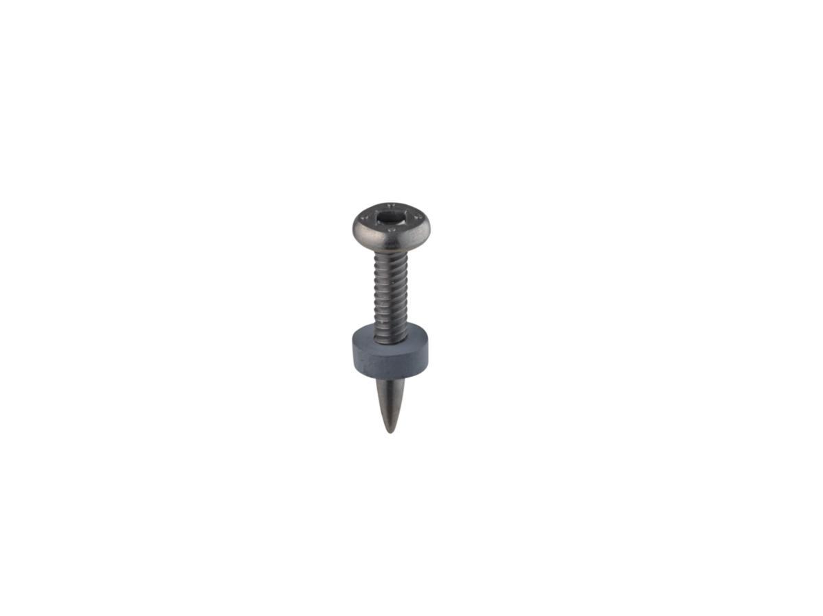 Rullbandad pin för stål och trä sexkant rostfri - SKRUVPIN HN40SP1 3,7 X 24 HEX SPH3724R-S