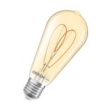 LED-lampa Vintage 1906, Edison, Guld, dimbar