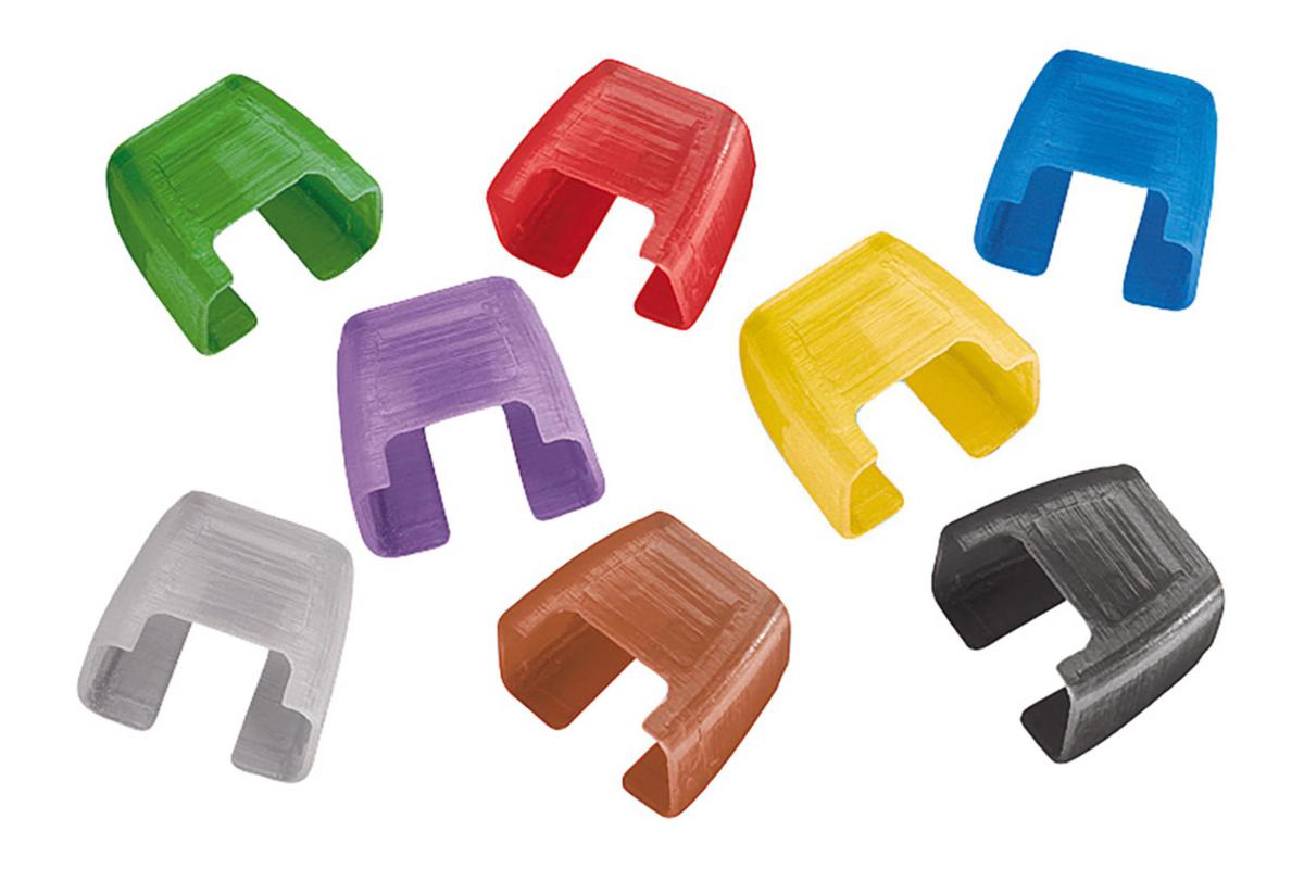 Färgclips R&M Patchkabel - FÄRGCLIPS R&M CU PATCH, GUL CLIP RJ45P YELLOW