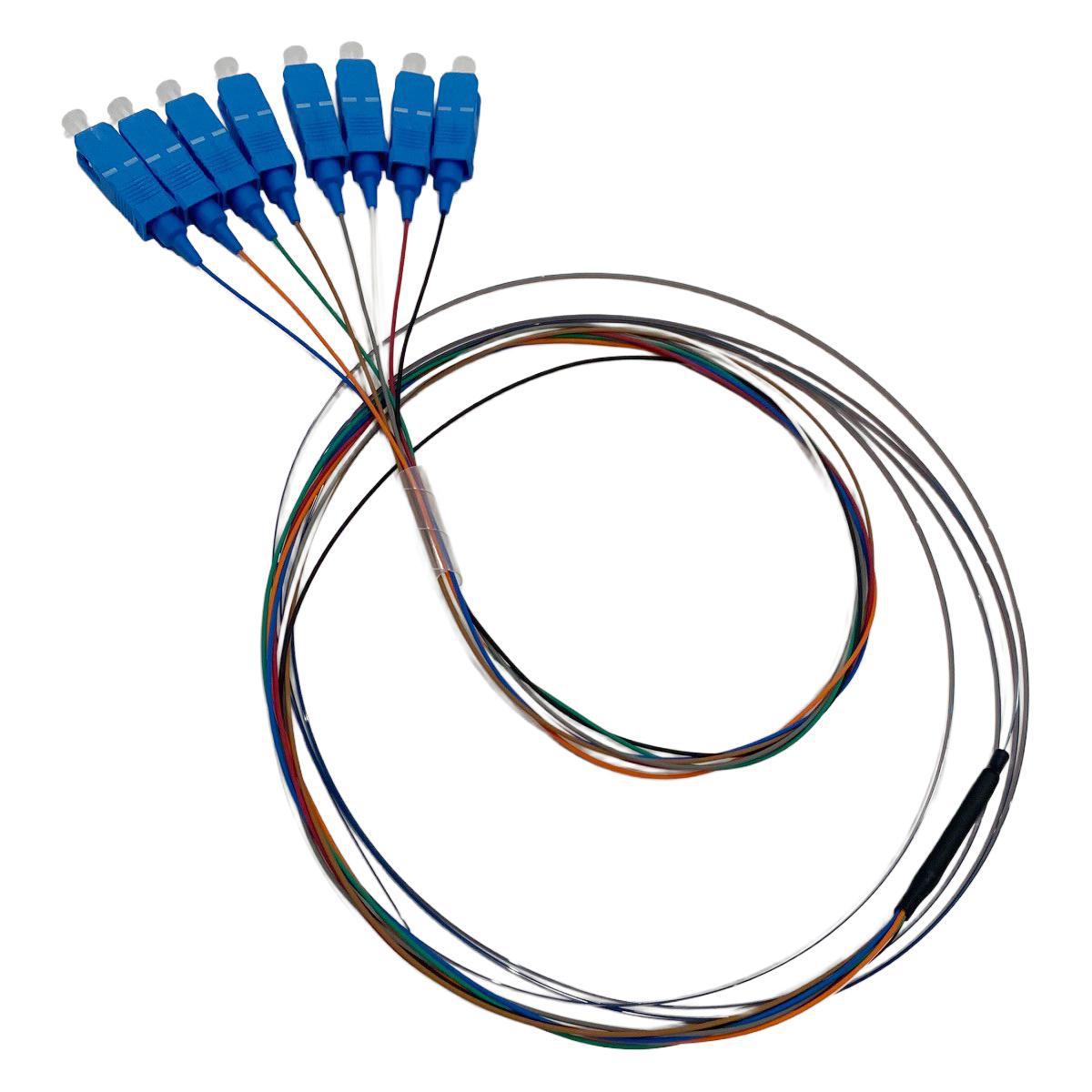 Fibre fanout Pigtail SM, Eurolan - FANOUT 8XSC/UPC 9/125 2,8M 42H-S1-SC-08-2,8U