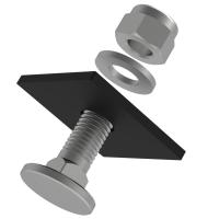 Skruvkit till infästningsplatta