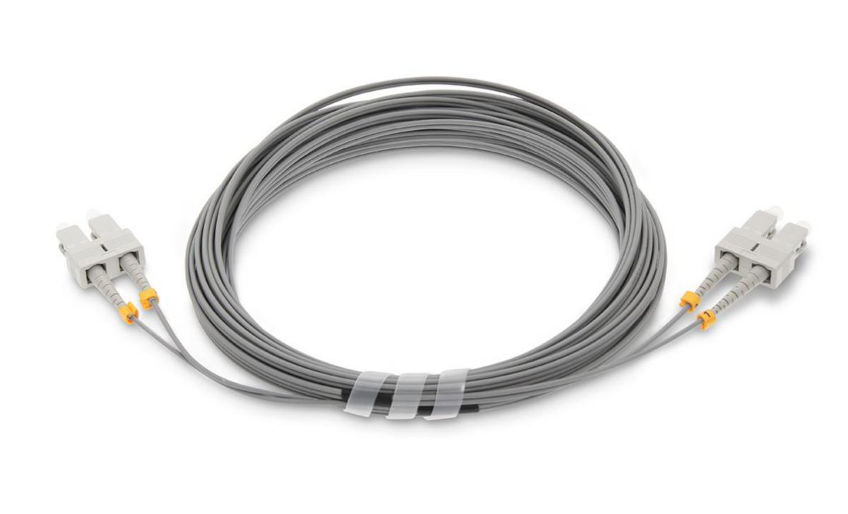 Fiberkablage MM OM1 2xSC-SC 62,5/125 - 2XSC-SC 62.5/125 10M GRÅ 41F-10-SC-SC-10
