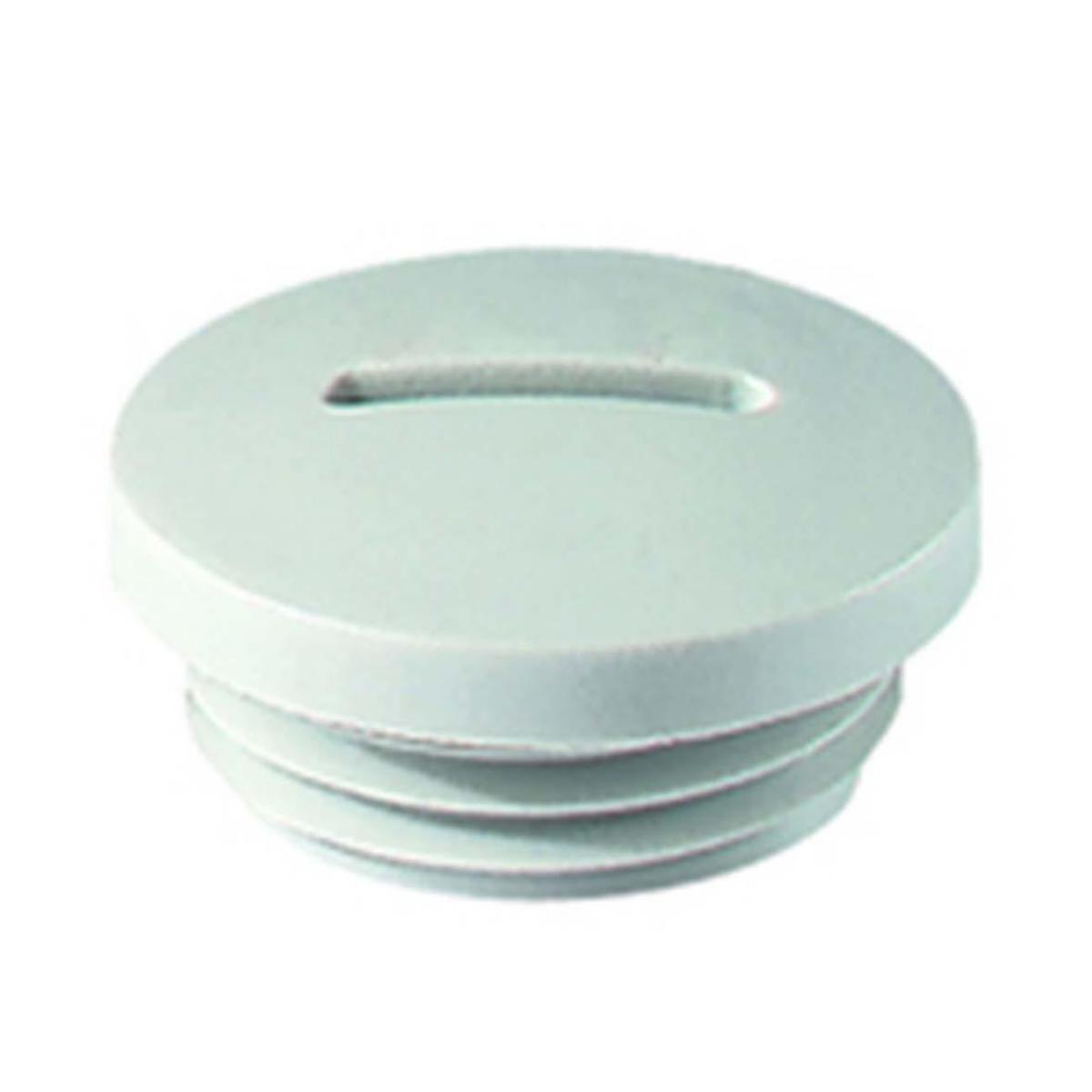Termination ring Polyamide light grey IP54 RAL 7035, Metric thread, Rutab - SCREW PLUG LIGHTGREY PG9/15.2 1009PA