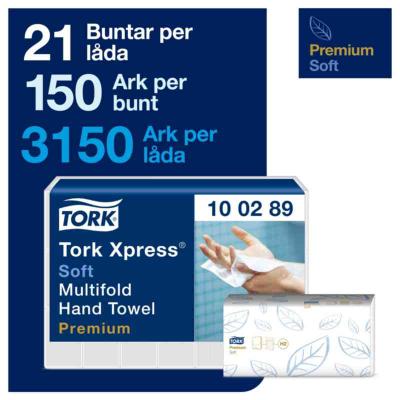 HANDDUK TORK PREMIUM SOFT H2 KEDJEV 26X21 150ST/FRP 100289