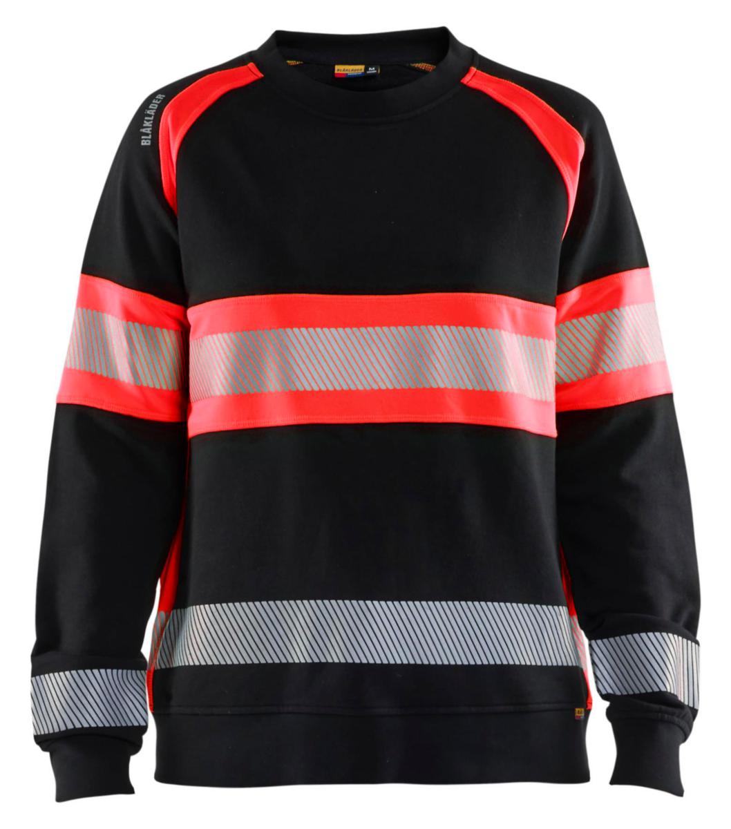 Tröja Blåkläder 3409-1158 Dam - TRÖJA BLK 3409-1158 RUNDHALS DAM VARSEL SVART/RÖD STL XXL