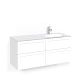 Tvättställsskåpspaket Crown Kommod 120x45D Vit, Macro