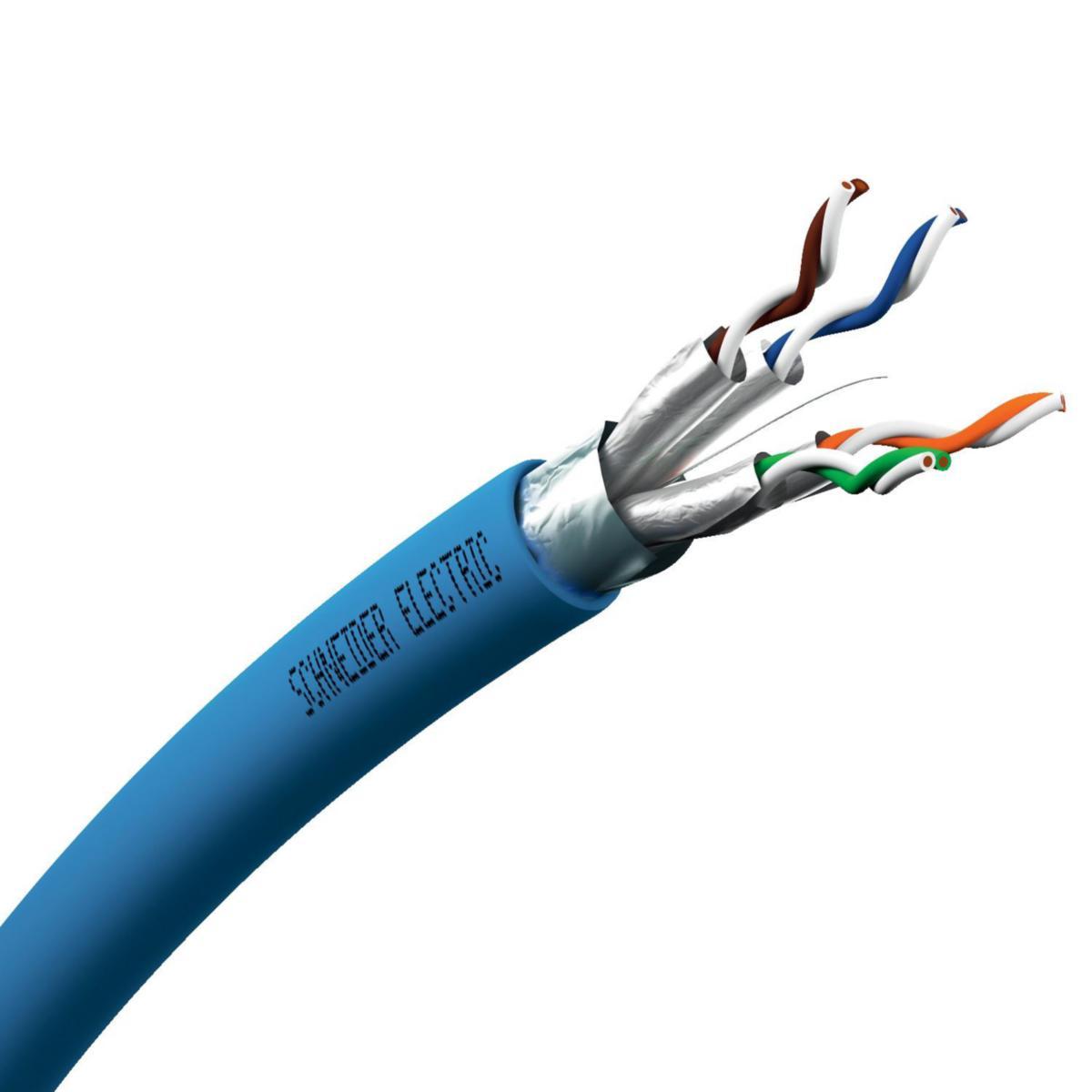 Datakabel Actassi C6A F/FTP Dca & Cca, Schneider - KAT 6A F/FTP 4P DCA BLÅ T1000 VDICD64X318