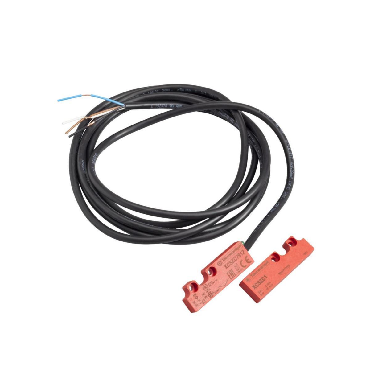 Magnetbrytare XCS kodad - MAGNETBRYT NO+NC LED 2M KABEL XCSDMC5912