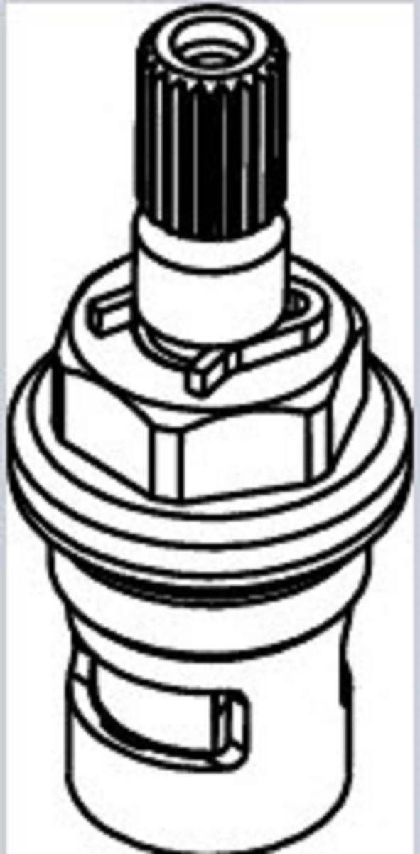 Avstängningsventil högerstängande, Hansgrohe - HANSGROHE INSATS AVSTÄNGNINGSVENTIL, HÖ