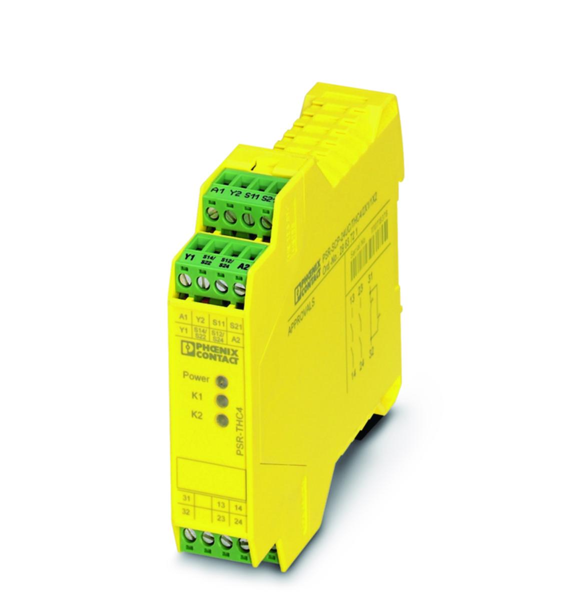 Säkerhetsrelä 2-hands PSR-SCP - SÄKERHETSRELÄ 2-HANDS PSR-SCP- 24UC/THC4/2X1/1