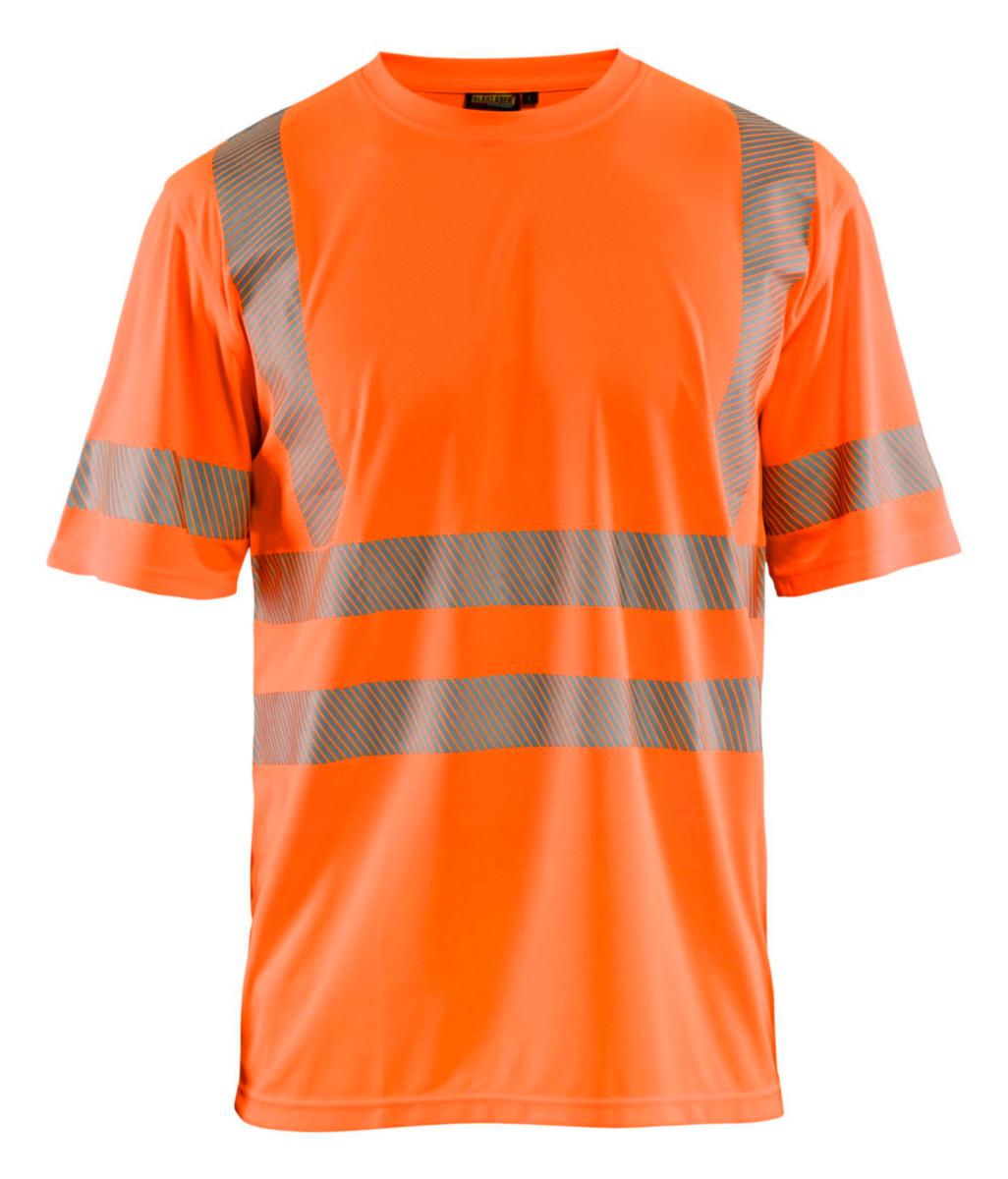T-shirt Blåkläder 3420-1013 - T-SHIRT BLK 3420-1013 ORANGE VARSEL KL3 2XL