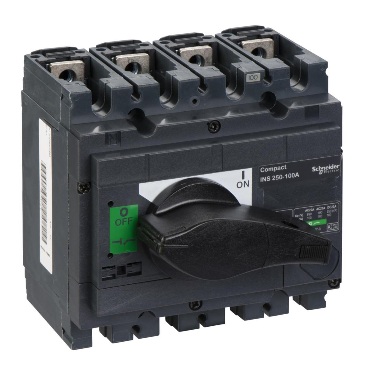 Lastbrytare INS 250-630 - LASTBRYTARE INS250 100A 4P 31101