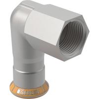 Vinkel 90° 1-muff/inv gg, rostfritt, Mapress Therm