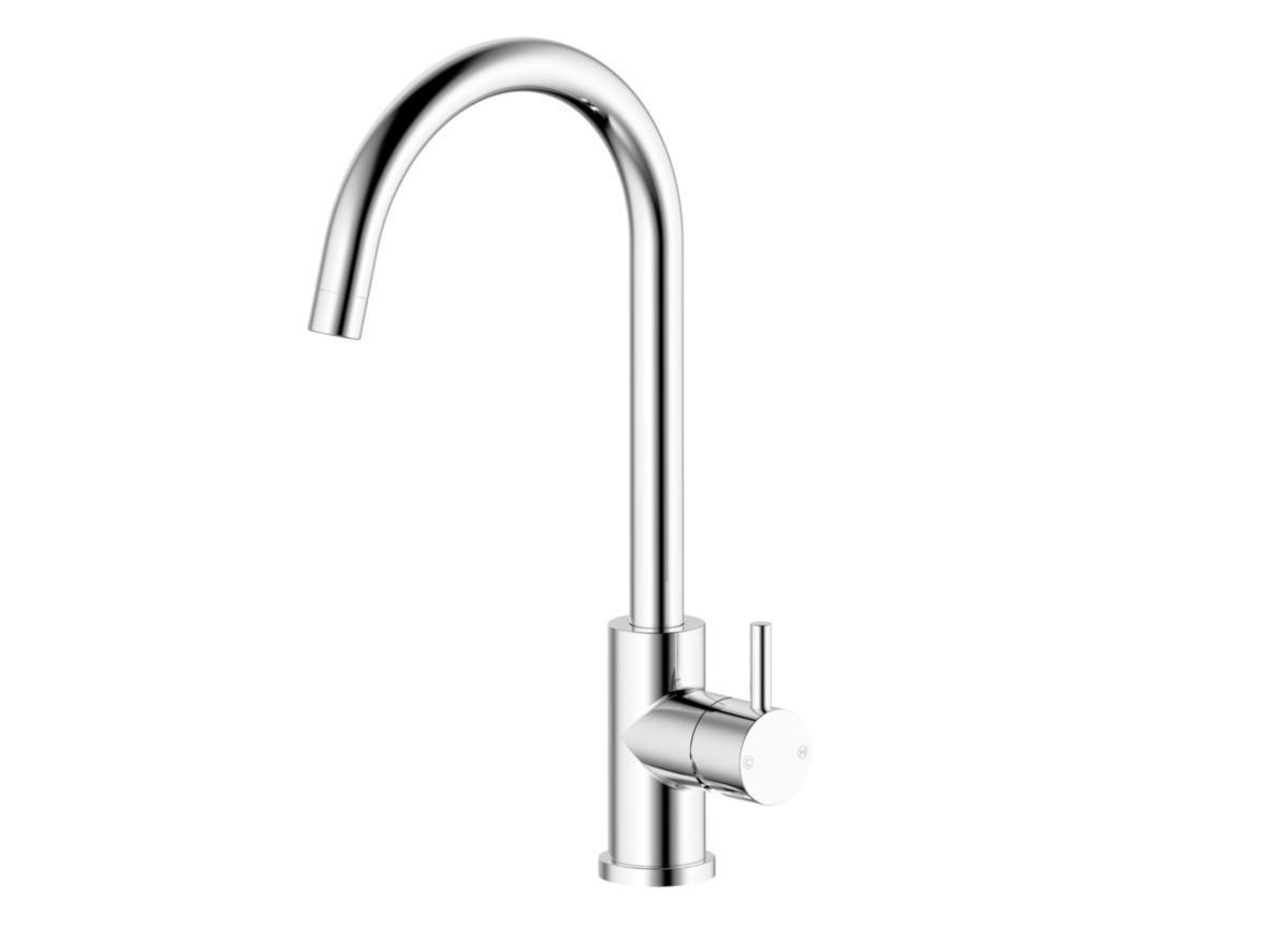 Köksblandare Azur II ECO krom, a-collection - KÖKSBLANDARE .UT. AVST. ECO 1-GR. U-PIP A-COLLECT. AZUR II