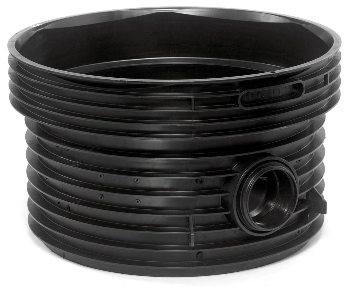 Nedstigningsbrunn, Wavin Tegra 1000, Typ1 30°/150° avvinklat genomlopp - 1000X315 TP1 30º SLÄTA MARKRÖR