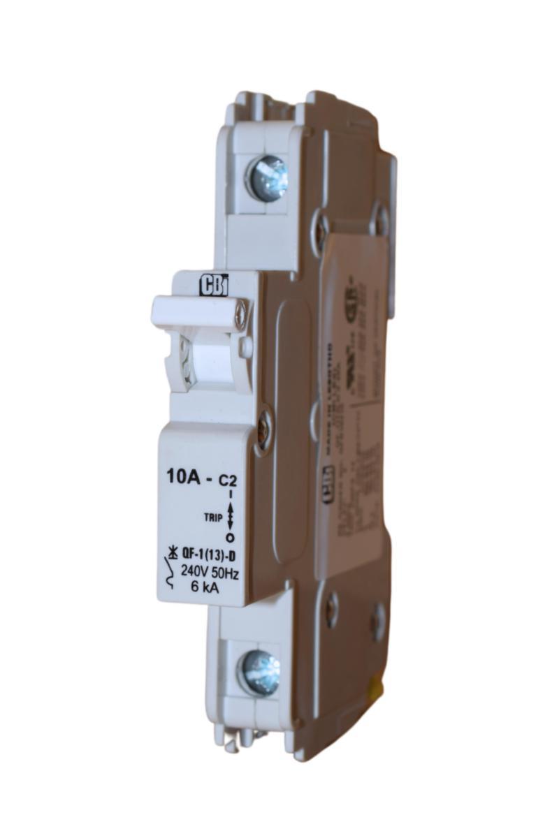 Minibrytare hydraulmagnetisk QF13 - MINIBRYTARE 1-POL 10A QFB18210
