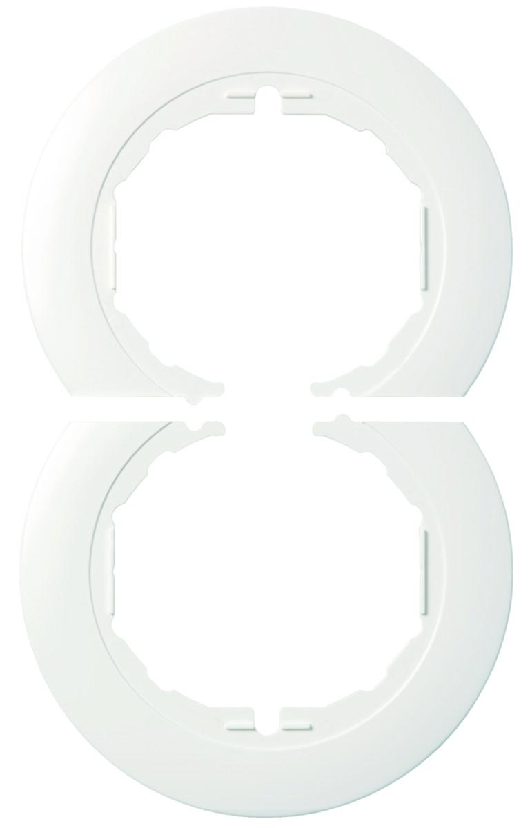 Outer parts for wallpaper protector for flush-mounted Renova devices - WALL PAPER COMB MOUNT OUT W WDE011501