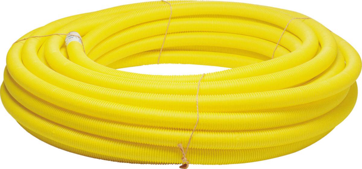 Kabelrör SRN DVS, korrugerade, gul, i ring - KABELRÖR DVS 110/95 GUL 50M KORRUGERAT DUBBELVÄGGIGT SRN