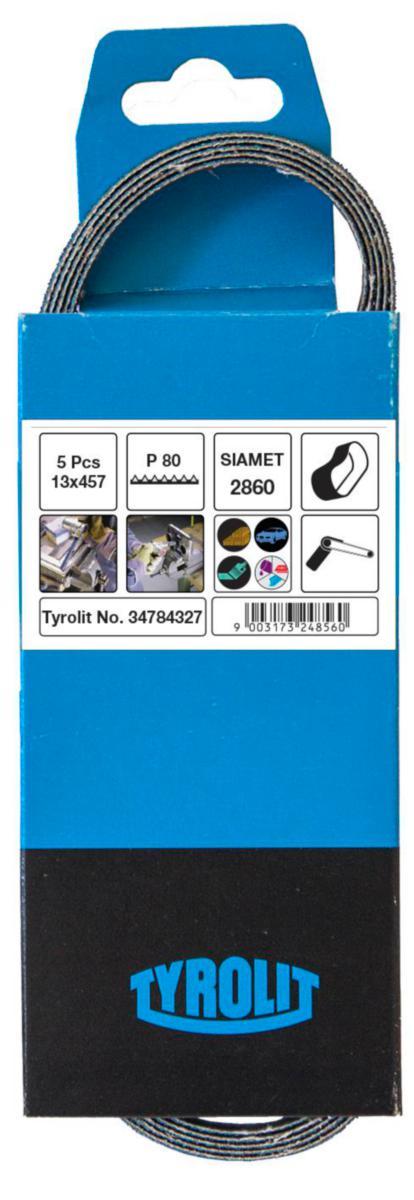 Slipband Tyrolit Siamet 2860 - SLIPBAND SIAMET 2860 13X457 K80 5-PACK