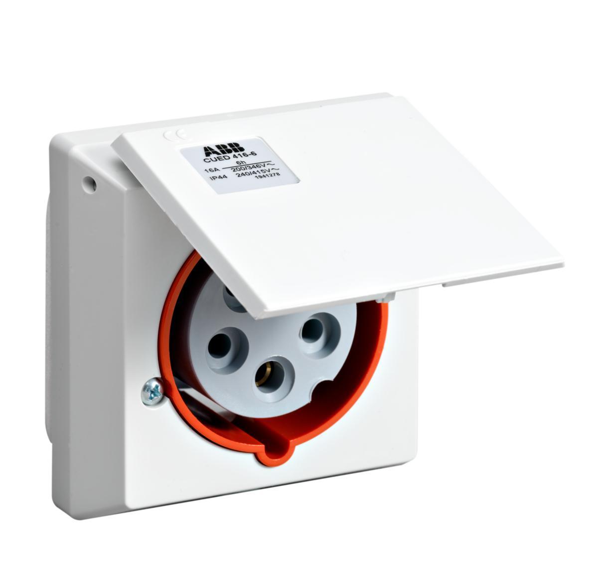 Wall socket CUED, for wall box - CUED 416-6 0