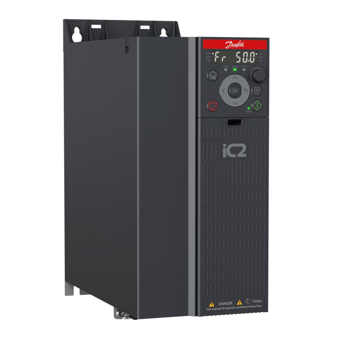 Frekvensomriktare iC2-Micro Standard med bromshopper - FREKV.OMV IC2 3F 15,0KW 31A IC2-30FA3N04-31A0E20F2+ACBC
