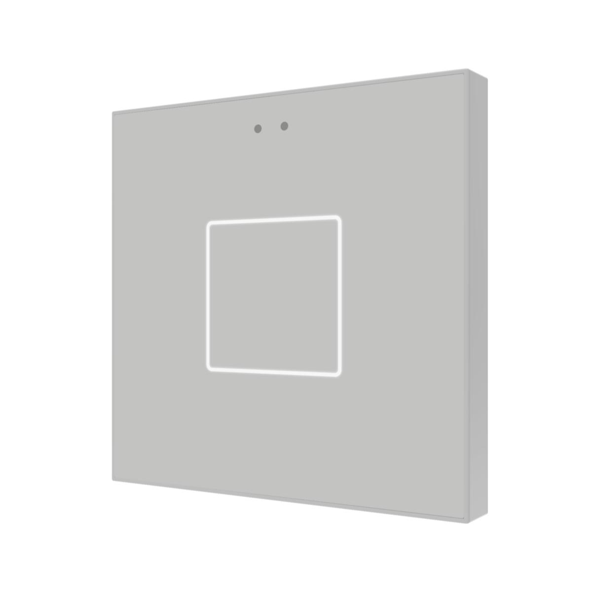 Tryckknapp FLAT Silver - TRYCKKNAPP FLAT X1 SILVER