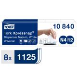 SERVETT TORK XPRESSNAP N4 VIT 1-L. 21X33CM.8X1125=9000ST