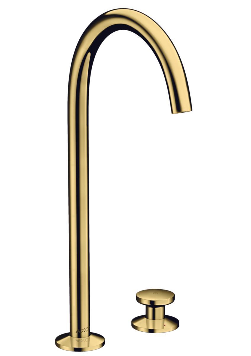 Tvättställsblandare Axor One, Hansgrohe - HANSGROHE TVÄTTSTÄLLSBLANDARE AXOR ONE POLERAD GULD-OPTIK