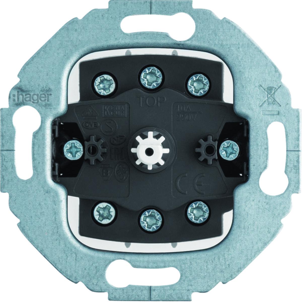 Rotary pushbutton 2-pole 1930 - GROUP SPRING RETURN PB