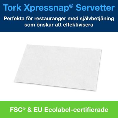 SERVETT TORK XPRESSNAP N4 VIT 1-L. 21X33CM.8X1125=9000ST