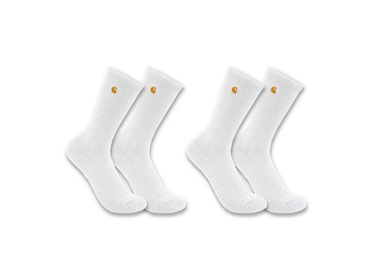 Strumpa Carhartt SC2252 2-Pack - STRUMPA CARHARTT SC2252-MWHT 2-PACK VIT STL L