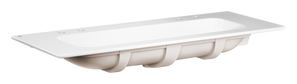 Möbeltvättställ Artic slim, Gustavsberg - GBG ARTIC MÖBELTVÄTTSTÄLL SLIM 120 CM, VITT 4 BL.HÅL