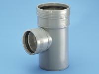 Branch pipe with two sleeves 88.5° Wafix PP, Wavin
