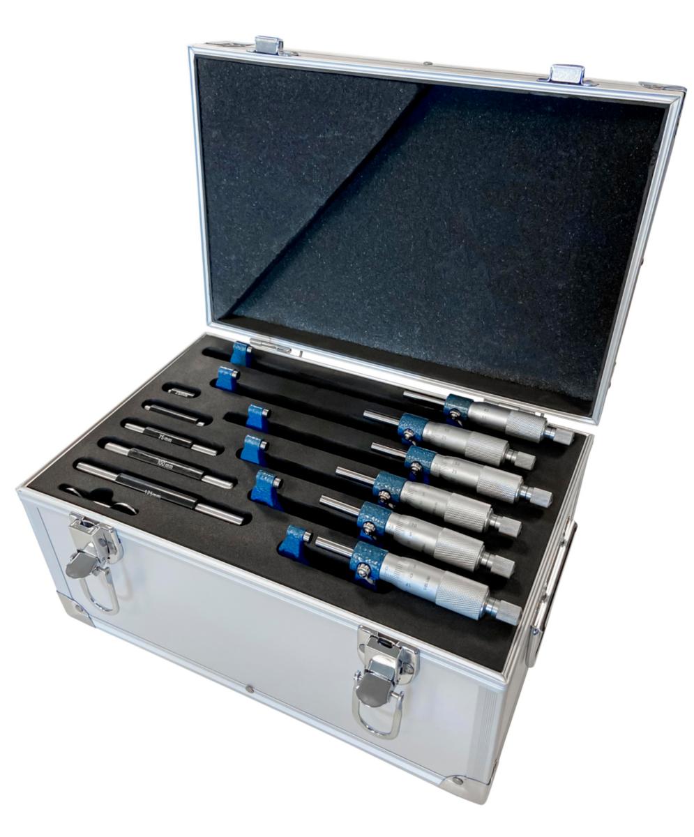 Bygelmikrometersats Diesella 0-150 6 st - BYGELMIKROMETER I SATS 0-150 X 0.01 MM (6 ST.)