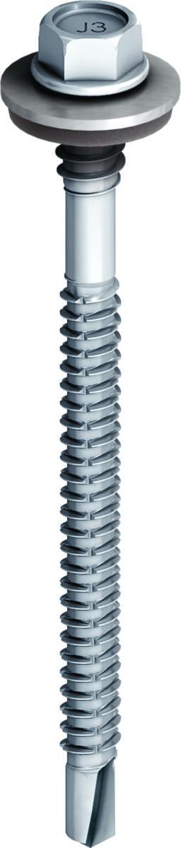 Sandwichelementskruv JT3-D RF, för stålprofiler - SANDWICHELEMENTSKRUV SAPHIR JT3-D ROSTFRI 6H5,5/6,3X197