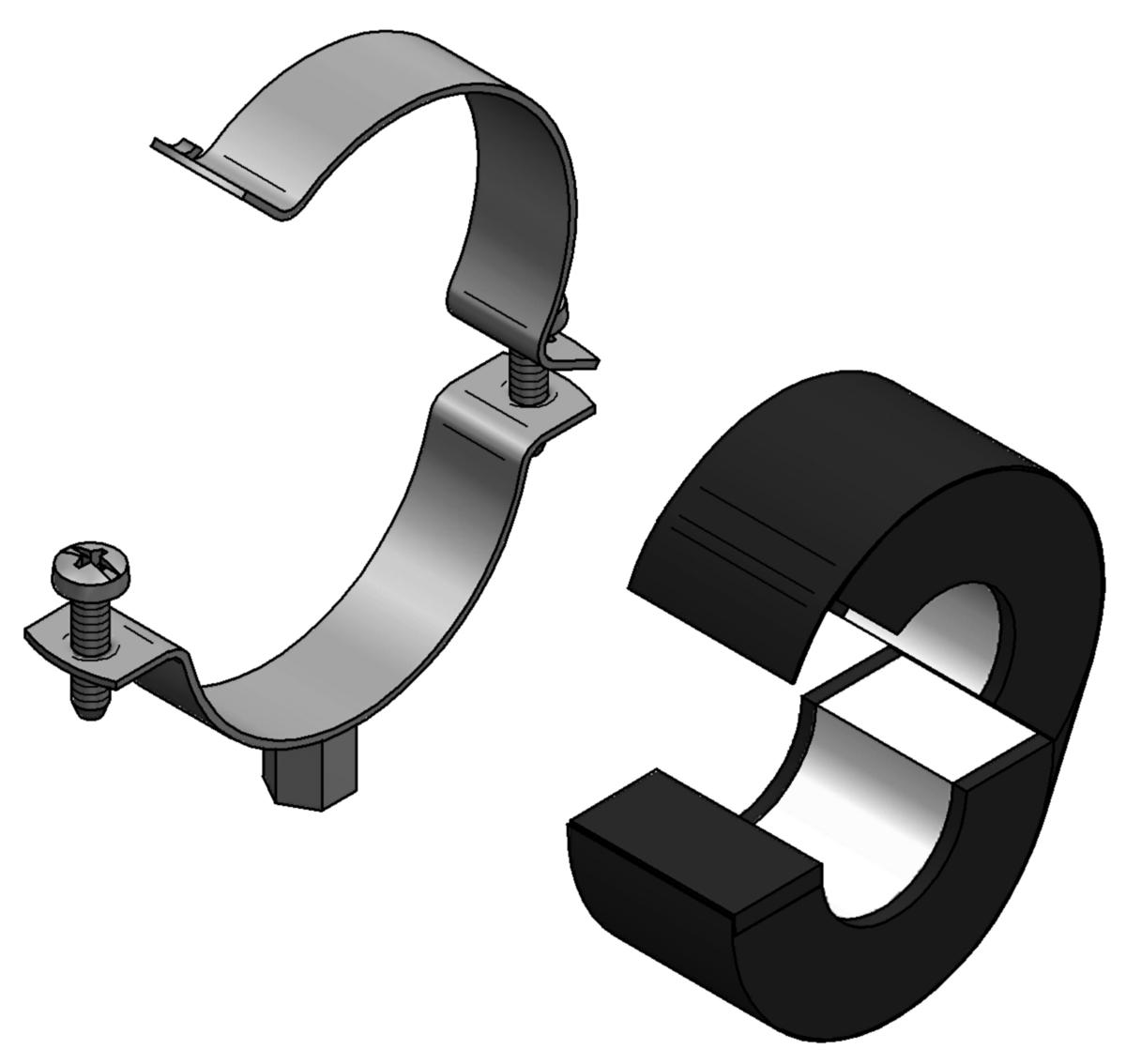 Chilled clamp EF Husky with 19 mm insulation, MEFA - EF HUSKY 108/19MM M10/M12 ISOLATION CLAMP, MEFA