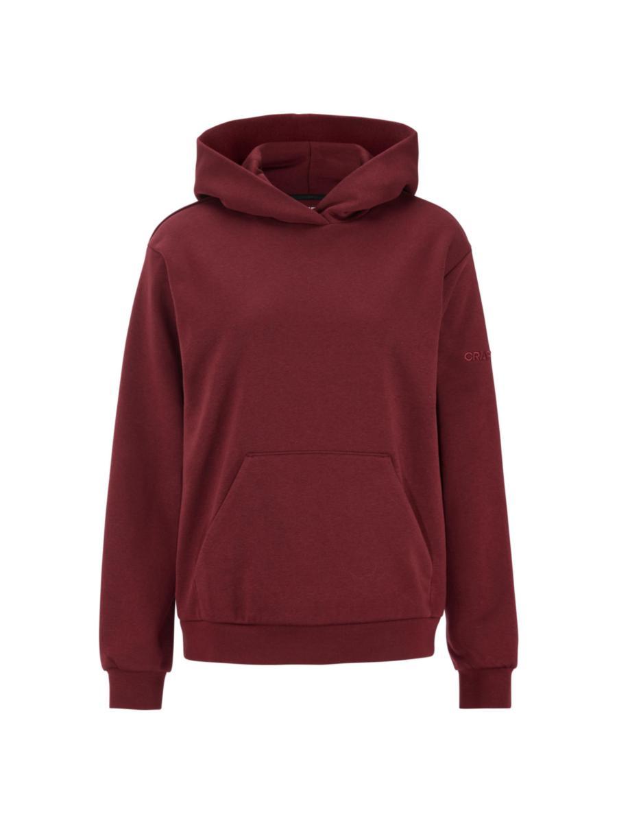 Huvtröja Craft 1915328 Dam - HUVTRÖJA CRAFT 1915328 DAM MAROON/RÖD STL XL