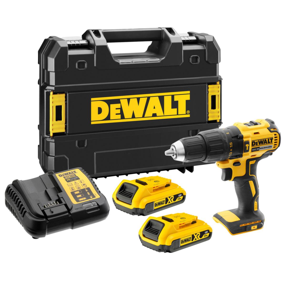 Slagborrmaskin DEWALT DCD778D2T - SLAGBORRMASKIN DEWALT DCD778D2T, 18V, 2X2.0AH, TSTAK