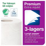 TOALETTPAPPER TORK EXTRA MJUKT T4 PREMIUM 3-LAGS 56 RULLE/BAL