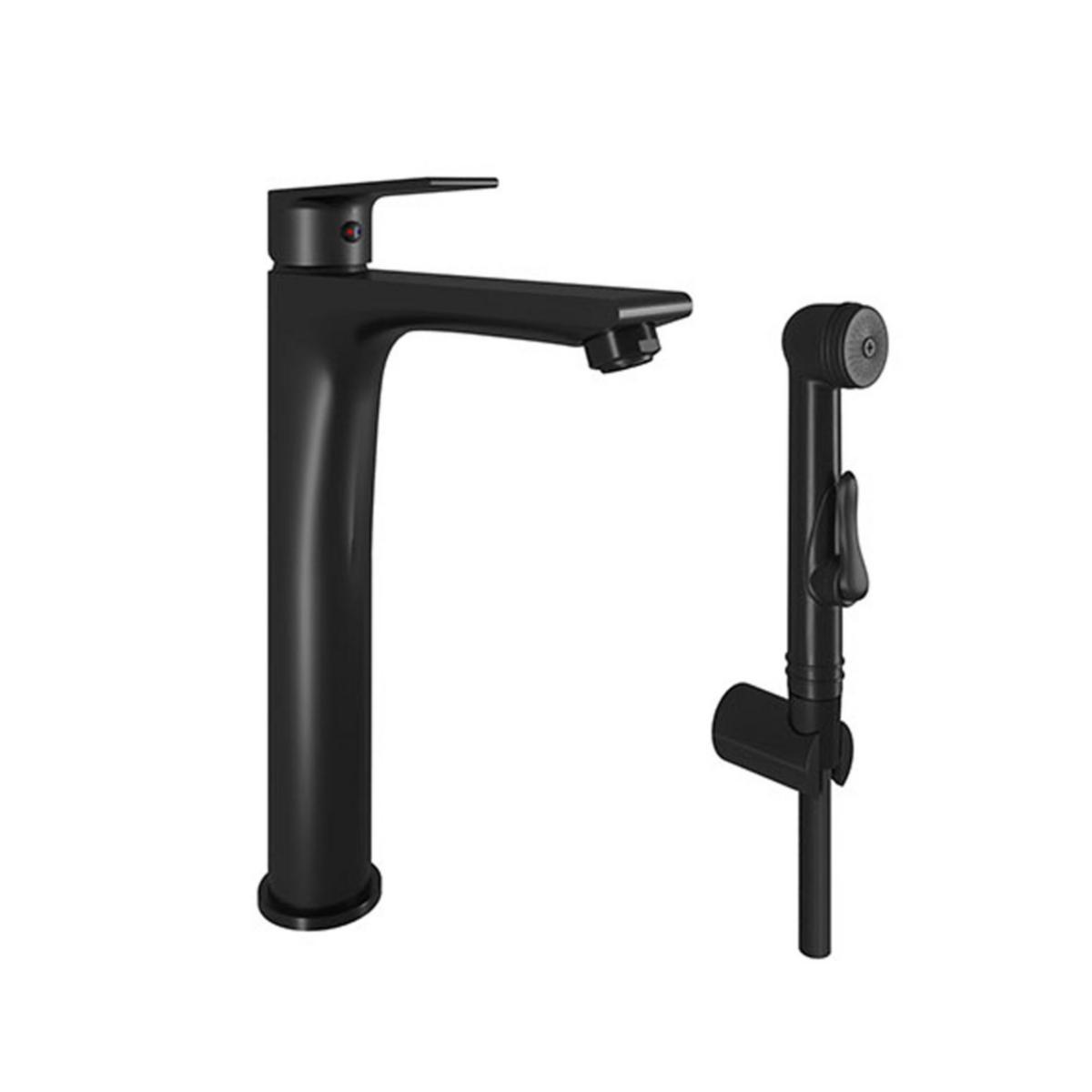 Tvättställsblandare Halde, Svedbergs - SVEDBERGS TVÄTTSTÄLLSBLANDARE HALDE HÖG M S-DUSCH MATTSVART