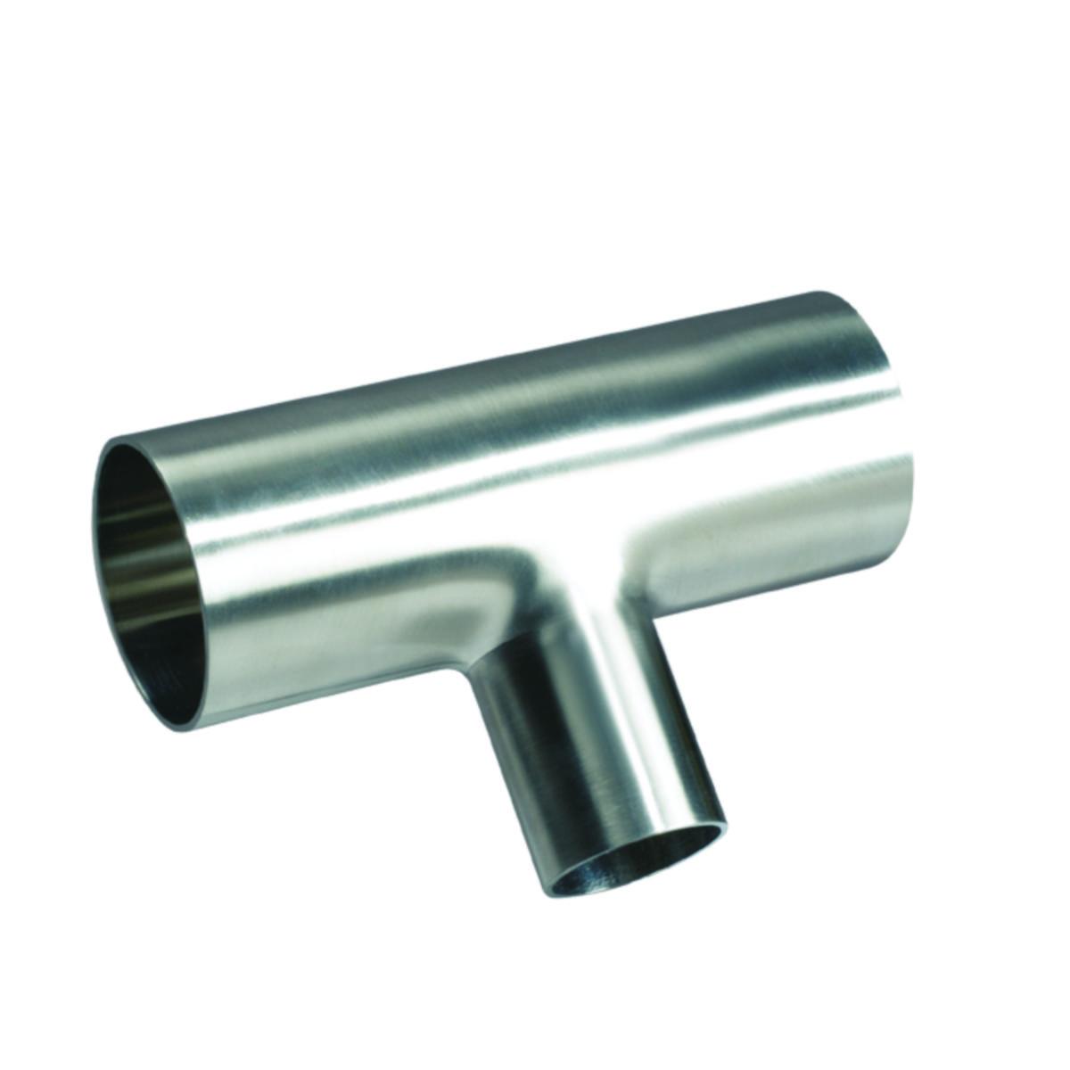 Aseptiskt T-rör 1.4404 förminskning , ASME BPE SF1 - 19.05/12.7 ASEPTISKT T-RÖR 1.4404 ASME BPE SF1 FÖRM CERT