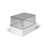 Kapsling Cubo S, med grått lock släta sidor