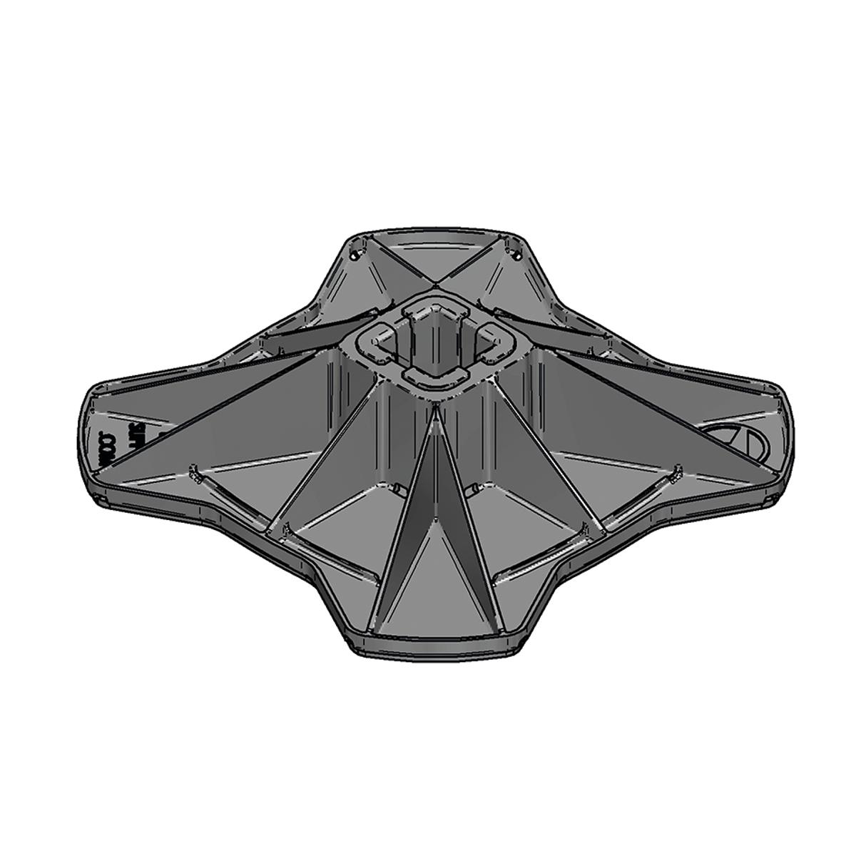 Load plate 330x330mm EF 45, Ergofast - Rooftop holder BIG FOOT 400