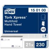 HANDDUK TORK XPRESS UNIVERS H2 MULTI VIT, 25,5X19,6CM 230/FRP