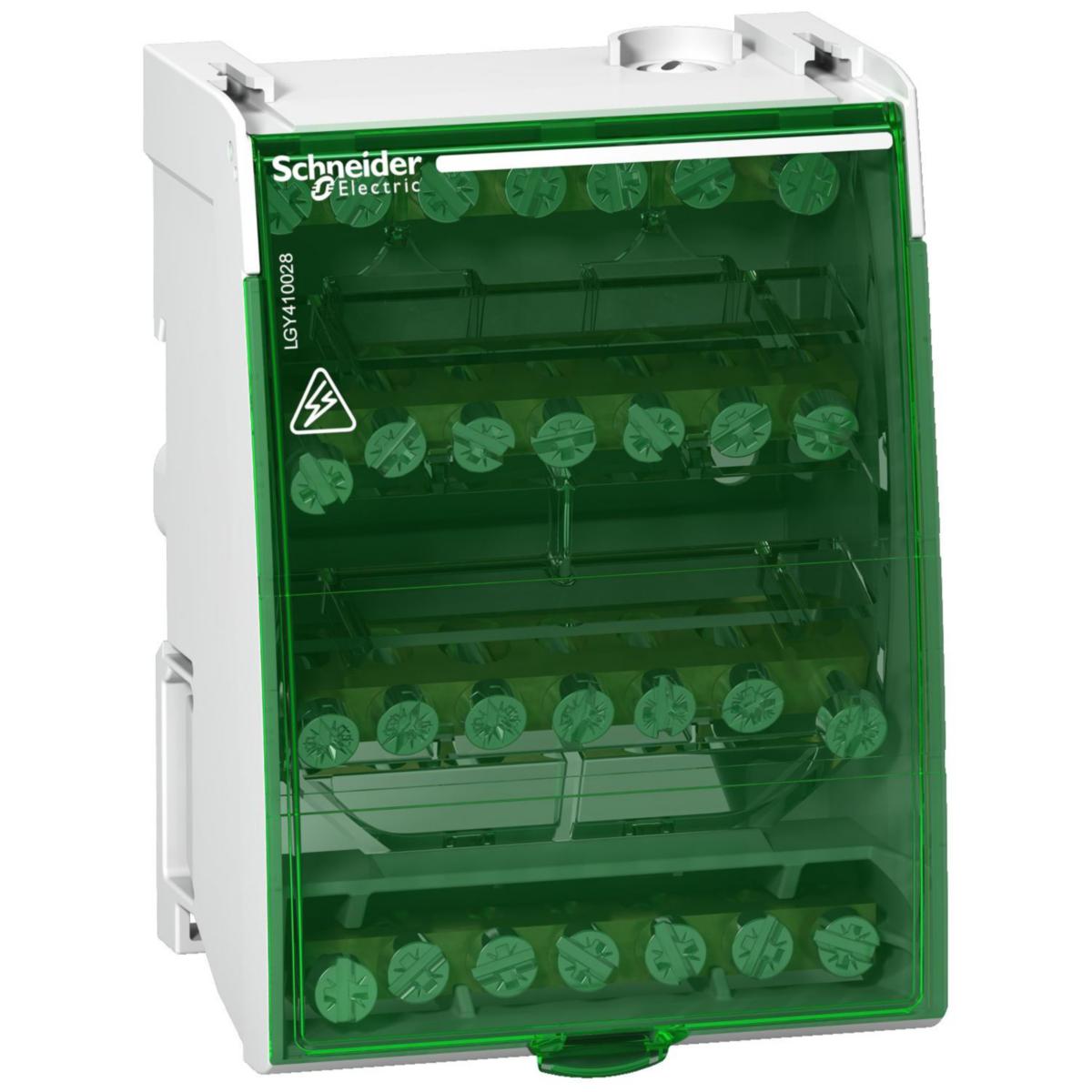 Distributionsblock LGY - DISTR BLOCK 4P 100A 4X7 ANSL LGY410028