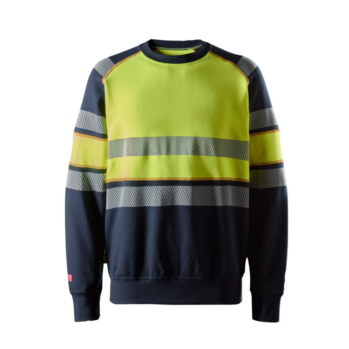 Tröja Snickers 2869 PW Flam - TRÖJA SNICKERS 2869 MARIN/GUL FLAM/VARSEL KL.1 PW STL XXL