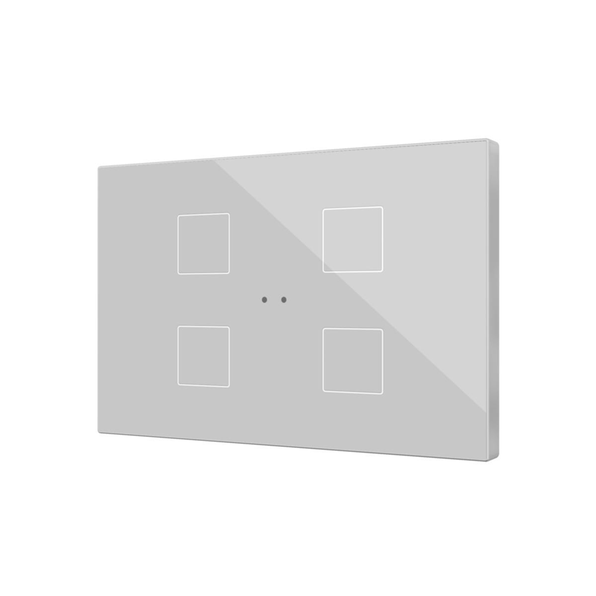 Tryckknapp FLAT XL Silver - TRYCKKNAPP FLAT XL X4 SILVER