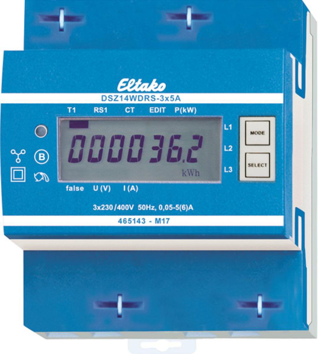Energimätare DSZ - ENERGIMÄTARE 3-FAS TRAFOMÄTNIN DSZ14WDRS-3X5A